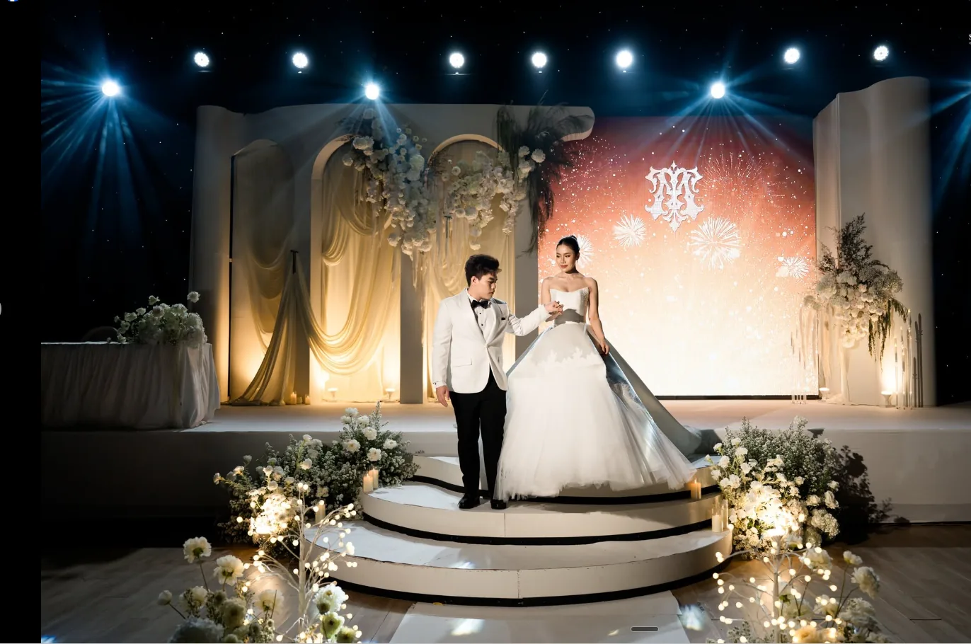 Wedding ceremony setting and decoration by Sweet Blossom in Saraburi